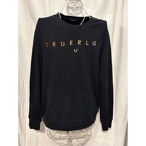 GOOD CONDITION TRUE RELIGION Embroidered True RELIGION Cotton CREWNECK SWEATSHIR